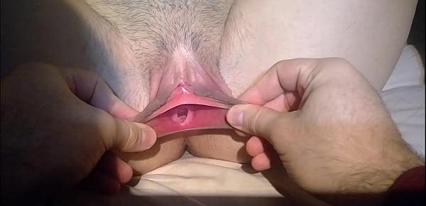  Look inside my pussy, I tell you it feels great, sorry for not shaving ^^